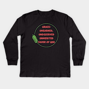 Grace | Christian Kids Long Sleeve T-Shirt